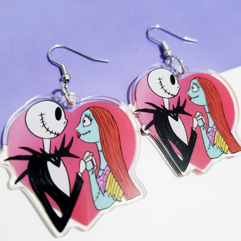 Horror Zombie Bride Earrings