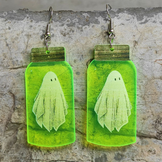 Halloween Fluorescent  Acrylic Earrings