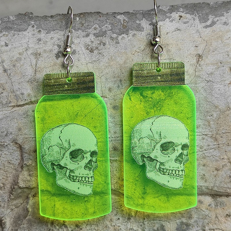 Halloween Fluorescent  Acrylic Earrings