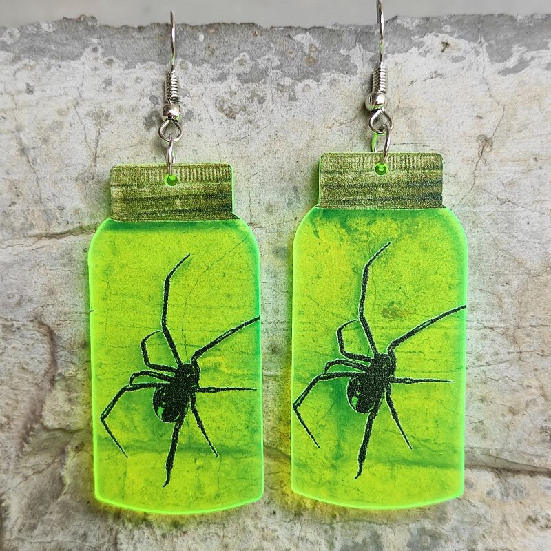 Halloween Fluorescent  Acrylic Earrings